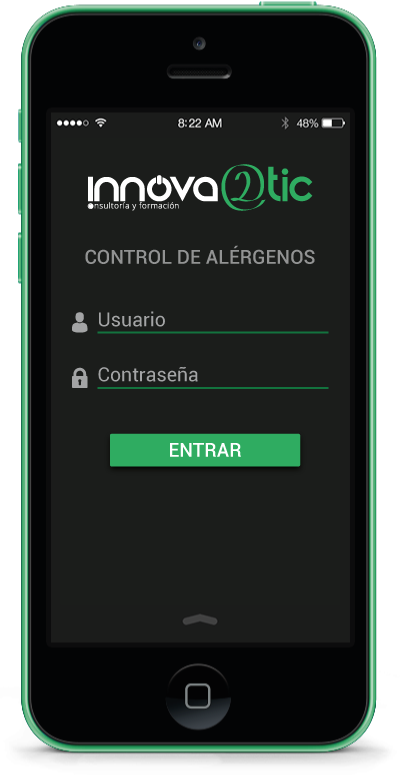 Smartphone Control Alérgenos